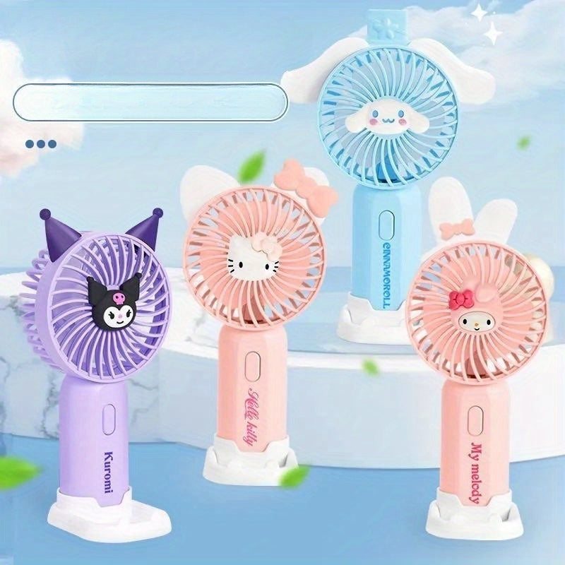 Sanrio for hello kitty Mini Fan - Portable Handheld Cooling Fan with Cute Cartoon Design