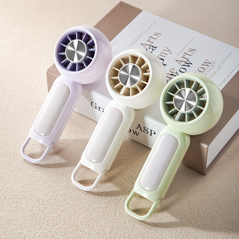 Mini Handheld Fan Bladeless, Portable Small Hand Design with Rechargeable Battery