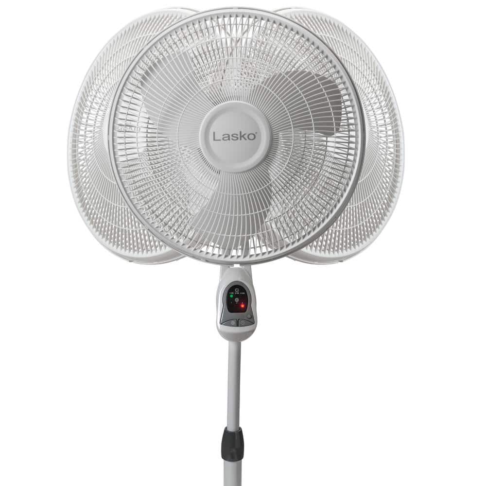 16 in. 3 Speed Oscillating Pedestal Fan with Adjustable Height