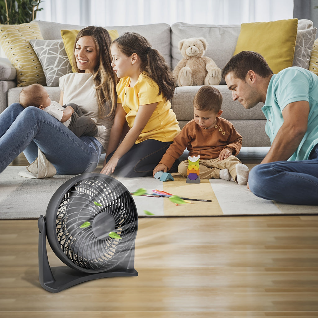 8-Inch Turbo Fans\u002F6 Inch Clip Fan for Bedroom, 3 Speed Table Fan with Adjustable Tilt