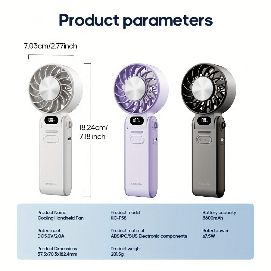 Portable Mini Fan Rechargeable Portable Mini Fan