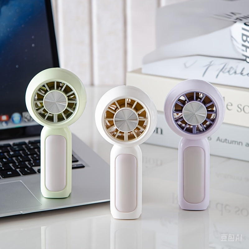 Mini Handheld Fan Bladeless, Portable Small Hand Design with Rechargeable Battery