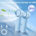 Portable Mini Fans 2pcs Portable Mini Fans | Rechargeable, Encrypted Grille