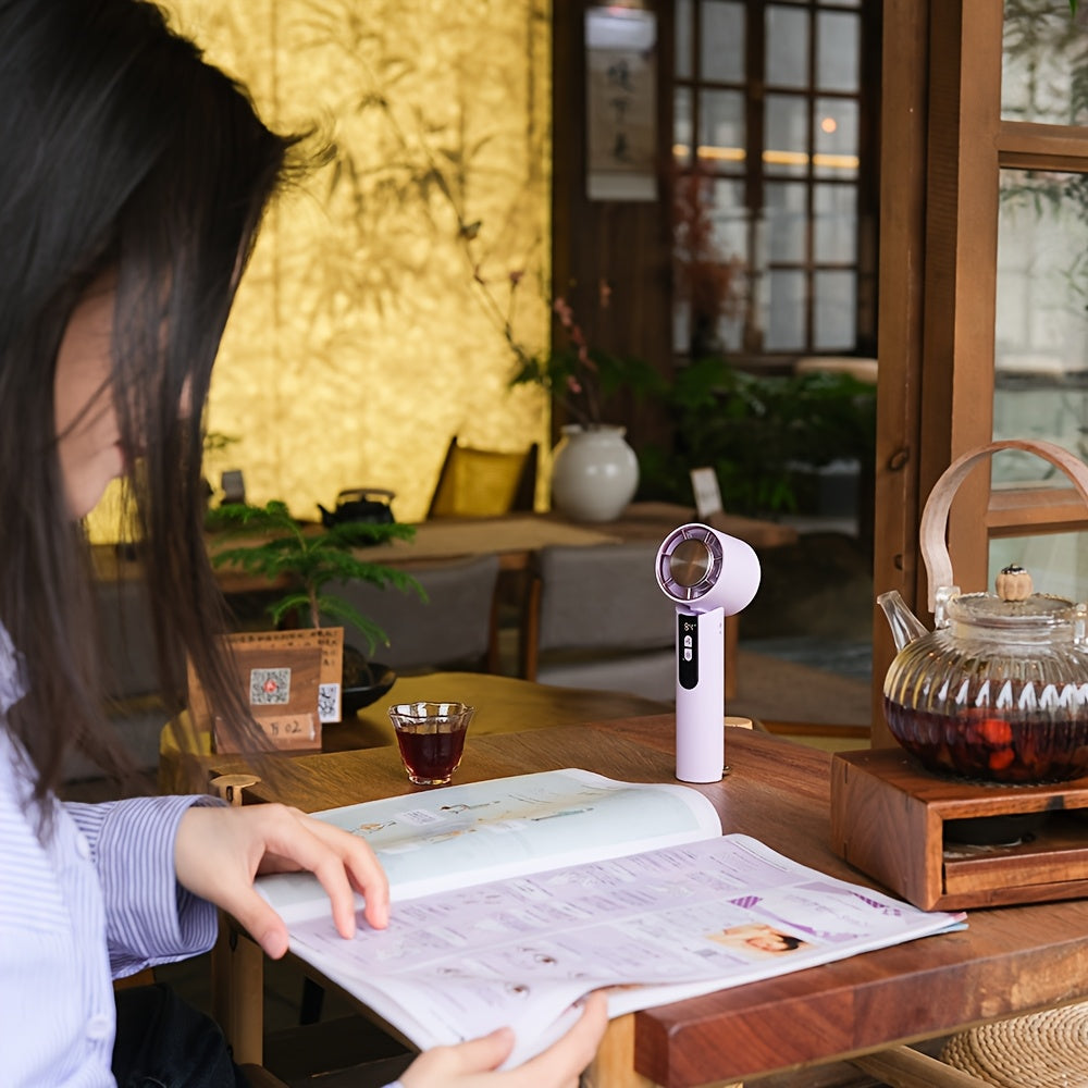 Portable Turbo Fan Compact, Lightweight Portable Turbo Fan with Ice Cooling Area